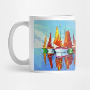 Schooners on the roadstead Mug